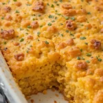 Cowboy Cornbread Casserole with Jiffy Mix