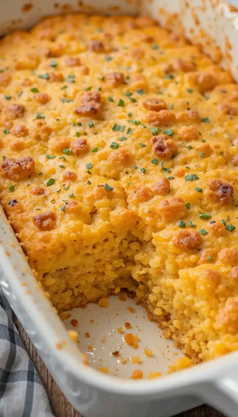 Cowboy Cornbread Casserole with Jiffy Mix