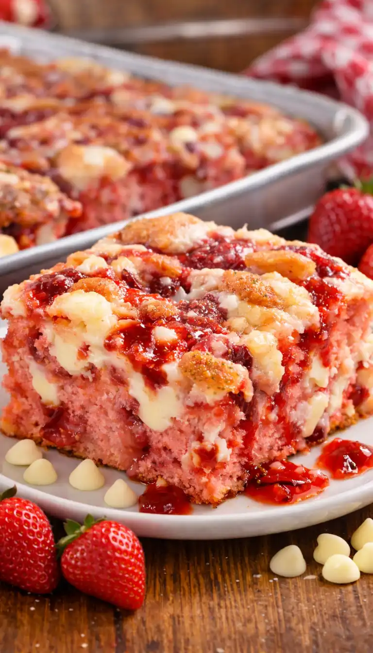 Strawberry Earthquake Cake Recipe