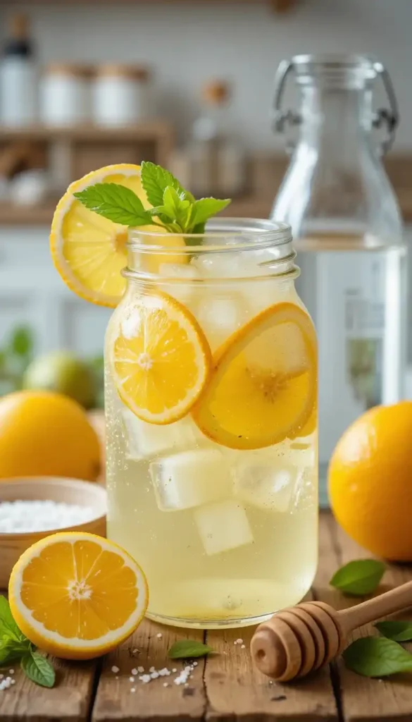 homemade citrus electrolyte drink