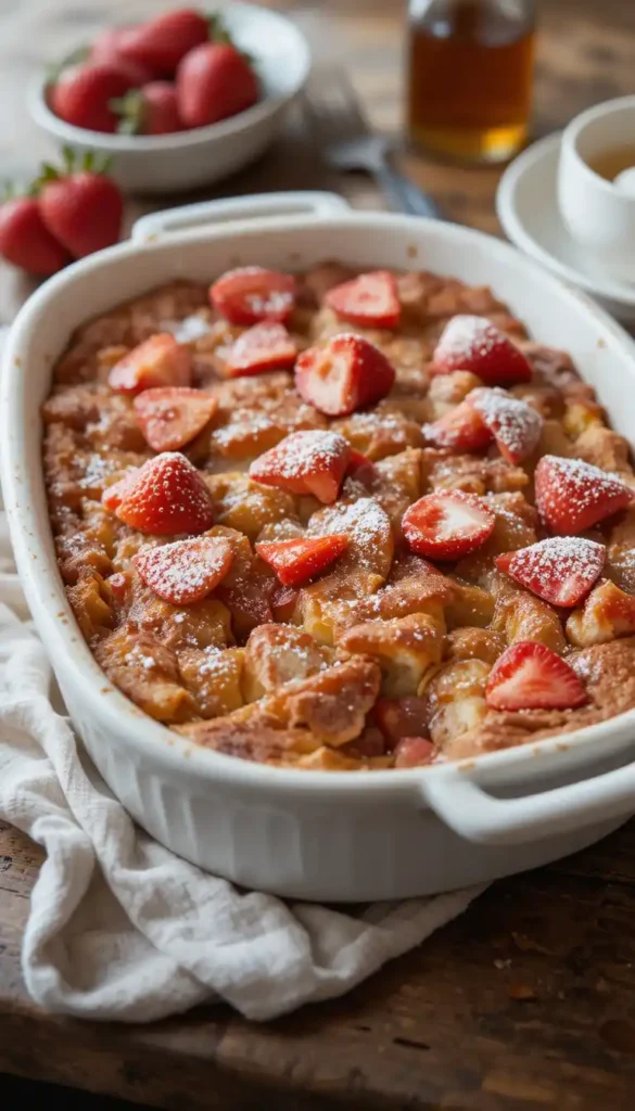 overnight strawberry french toast casserole recipe