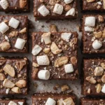 marshmallow rocky road squares