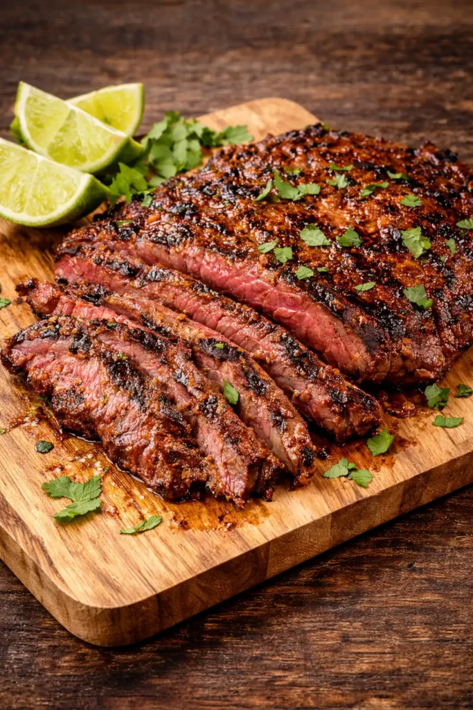 grilled chili lime flank steak