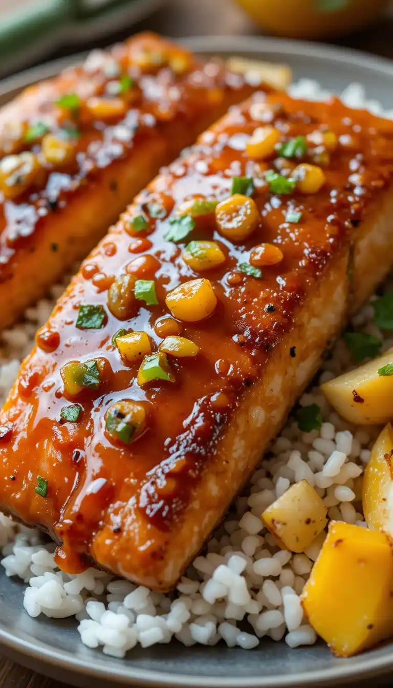 mango teriyaki salmon recipe