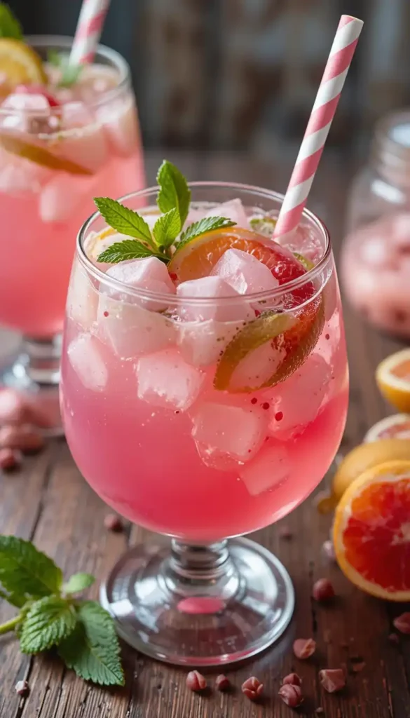 pink punch for baby shower