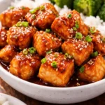 teriyaki glazed salmon bites