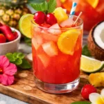 tropical punch vodka drink