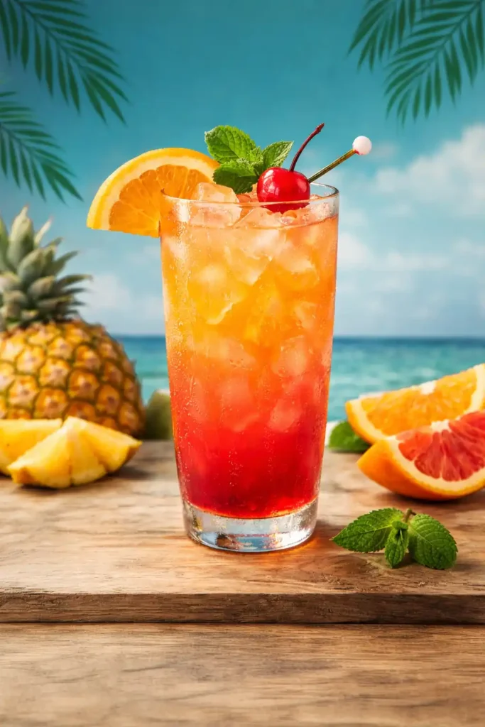 tropical sunrise mocktail recipe